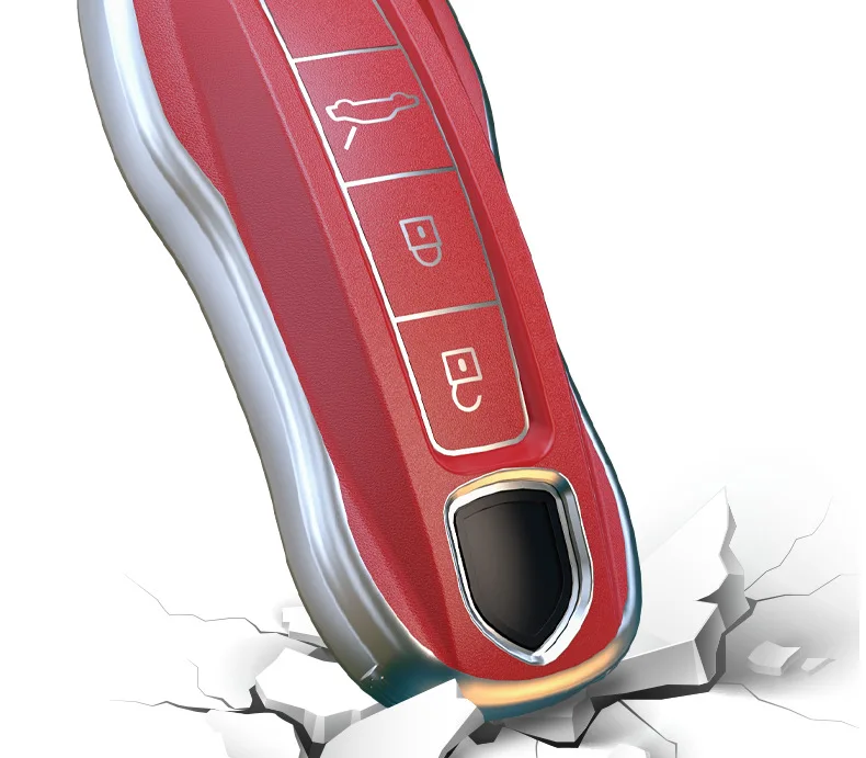Smart remote key car key case cover for porsche panamera macan boxster cayenne 971 911 718