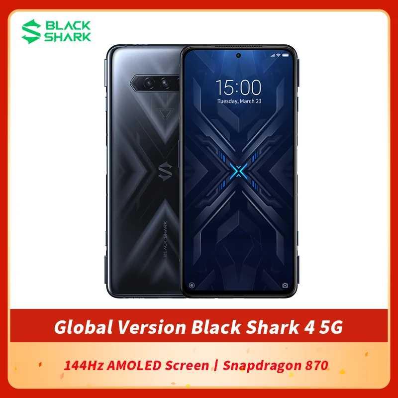 Оригинальный смартфон BlackShark 4 6 67 дюймов 144 Гц AMOLED Восьмиядерный Snapdragon 870 |