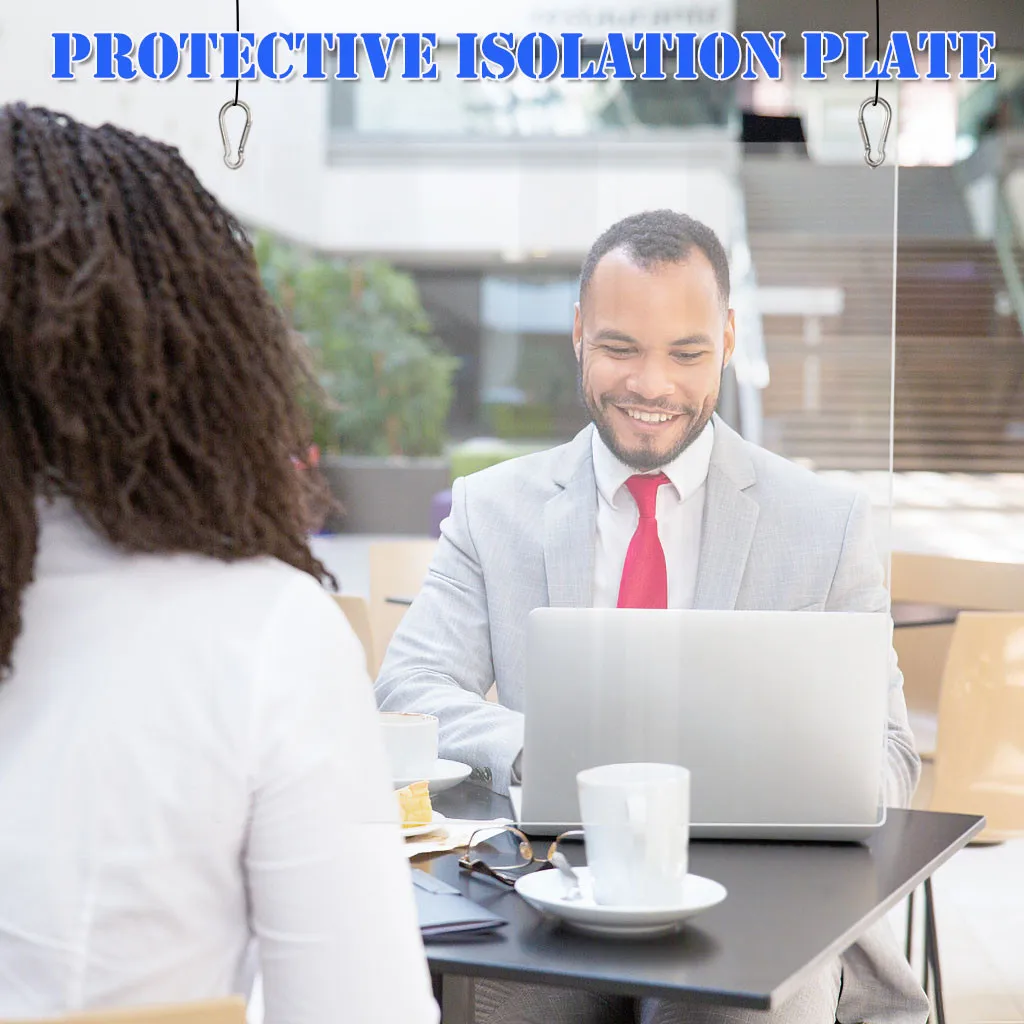Acrylic Sneeze Guard Shield Protection Safety Counter Top 40x40cm for Restaurant Grocery Stores Salons Retailers Health Z0505 |