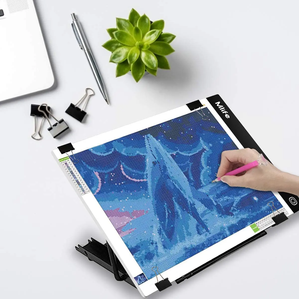 5D Diamond Painting Accessories A4 Led Light Tabelt Pad With Holder Canvas HandBag Easy to Carry Diy Embroidery Mosaic Tools diamond painting accessories diamond painting accessory box diamond painting pen diamond painting