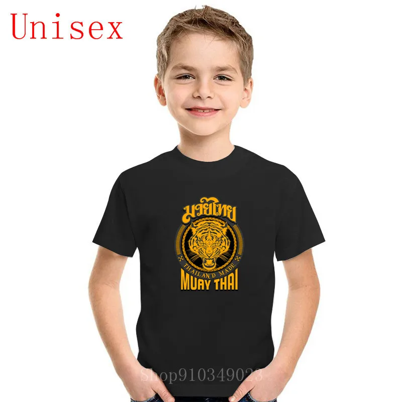 Хипстерская футболка Детские Забавные футболки Muay Thai Tiger Тайланд одежда для