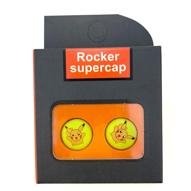 Pickacu 2 шт силиконовый джойстик для пальца ручки чехол Чехол для kingd переключатель джойсон контроллер Нескользящая Кнопка Крышка ДЛЯ NS Lite мини аксессуары - Цвет: Pickacu