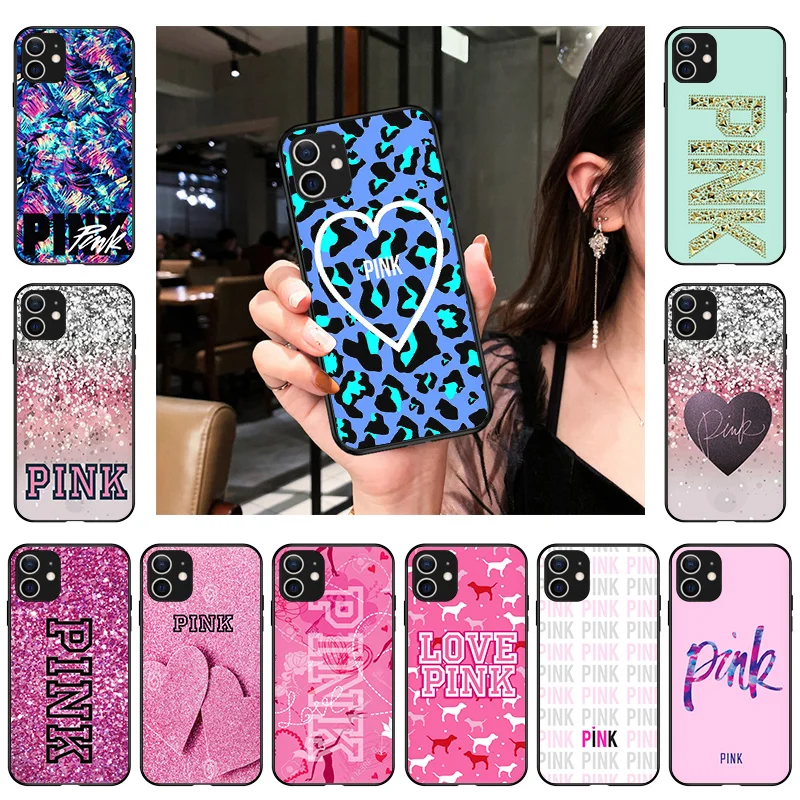 Мягкий черный матовый чехол для телефона iPhone 13 12 11 Pro Max Mini 7 8 6 Plus SE2020 XS X XR Цветочный