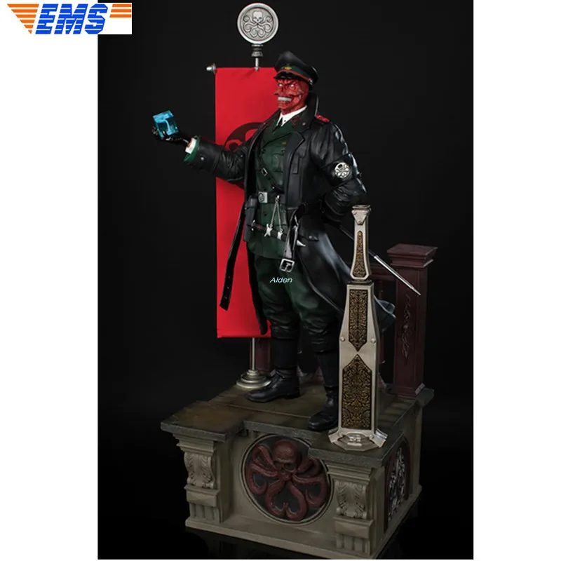 1" Статуя Megamind бюст красный череп 1/4 Johann Shmidt полноразмерный портрет Мстители GK экшн Коллекционная модель игрушечная коробка Z2558