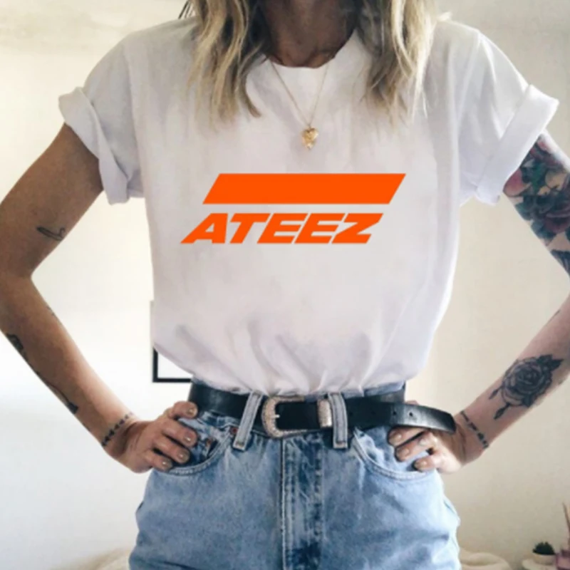 

mamamoo female ateez blackpink t shirt exo women tshirt ikon nct seventeen t-shirt stray kids super junior loona twice clothing