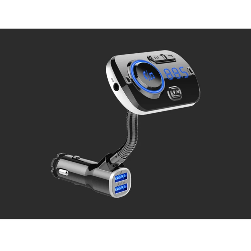 Автомобильный mp3 bluetooth BC51 цветной дисплей Bluetooth Автомобильный fm-передатчик, беспроводной радиоадаптер с громкой связью дисплей напряжения вызова