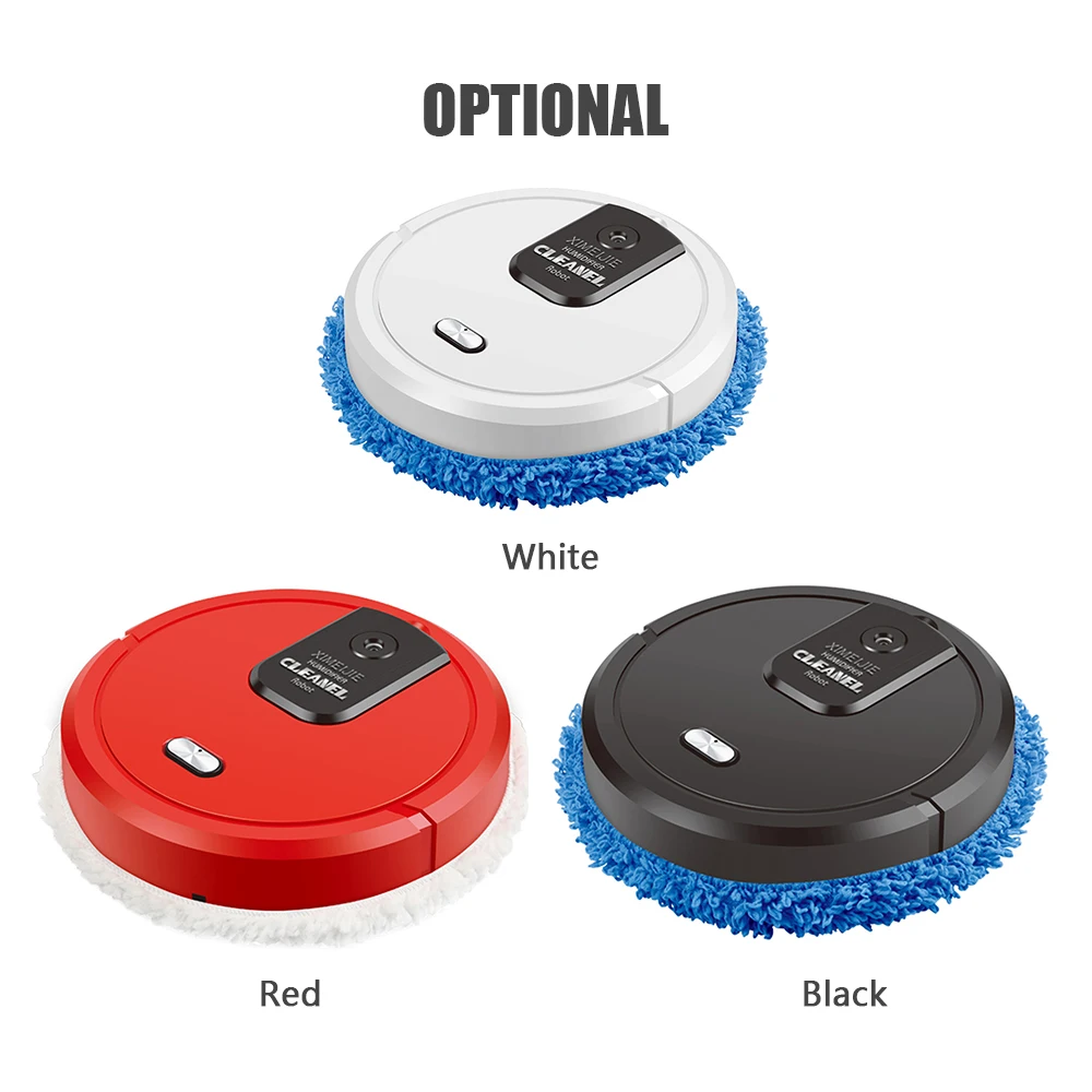 

Mopping Robot Cleaner Spray Type Humidifying Wet & Dry Mopping Automatic Cleaning Anti-crash 1500mAh Rechargeable Robots Cleaner