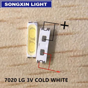 

3000PCS/LOT LG LED TV Application Middle Power LED LED LCD TV Backlight LED Backlight 0.5W 7020 3V Cool white TV Application
