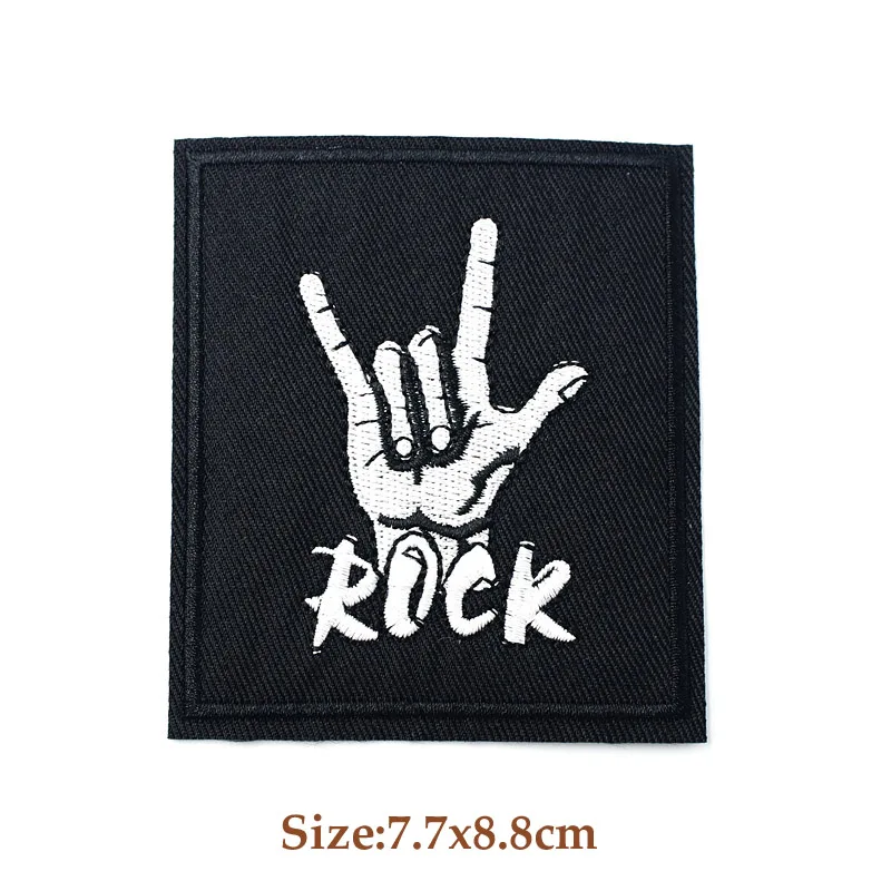 ROCK BAND Iron On Patches Cloth Mend Decorate Clothes Apparel Sewing Decoration Applique Badges Heavy Metal MUSIC 