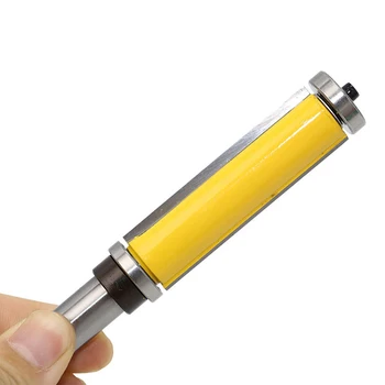 

1pcs Shank Router Bit Solid Hardened Steel 2-1/2\" Flush Trim Top And Bottom Bearing Router Bit - 1/2\" Shank