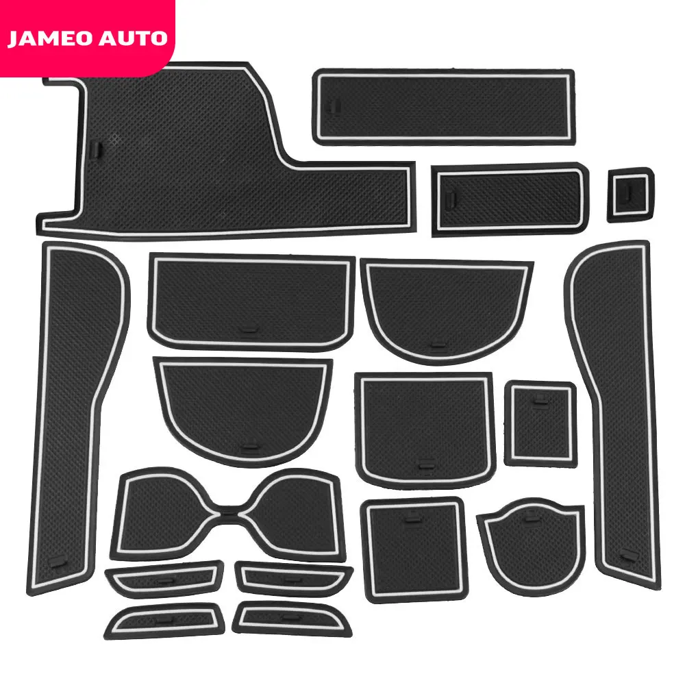 Автомобильные противоскользящие резиновые коврики Jamet Auto 15 шт./компл. для дверных