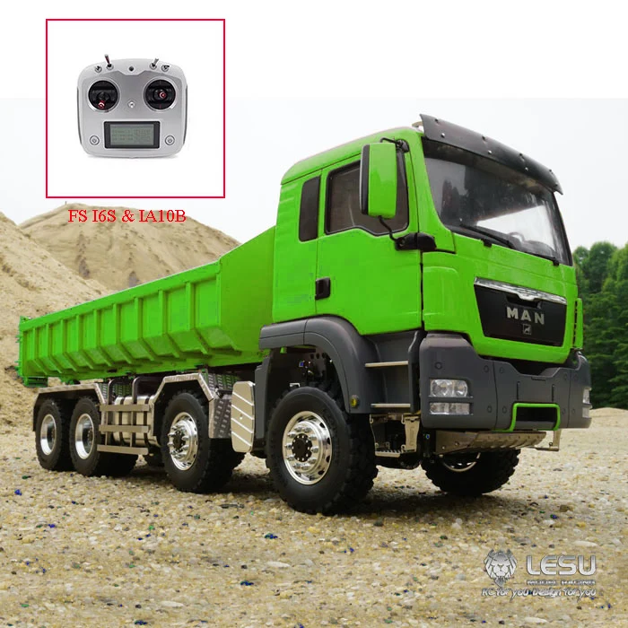 LESU 1/14 гидравлический цилиндр DIY MAN TGS 8*8 RC Dumper Truck звук металл шасси THZH0346