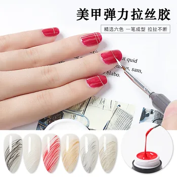 

Manicure Elasticity Brushed Glue Metal Colored Drawing Glue Phototherapy Plastic Bracing Wire Glue DIY a Oil Painting Flower