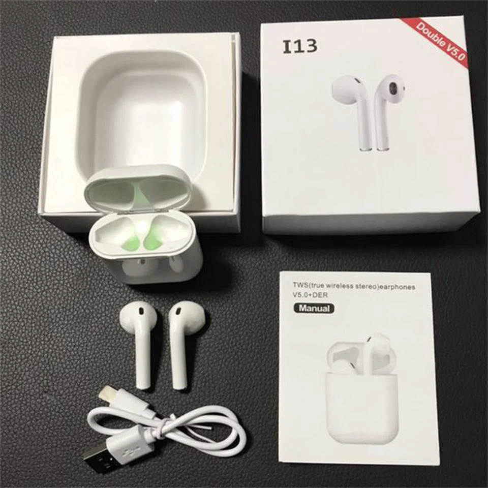 

i13 TWS Wireless charging Wireless Bluetooth Earphones Headphone phone earphones Wireless Earphone Headsets 3D souds