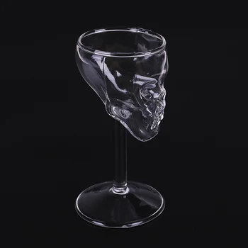 

Transparent Beer Wine Cup Bottle Glass Skull Cup Red Wine Sober Kitchen Accessories High Cocktail Glasses Bar Decoration Univers
