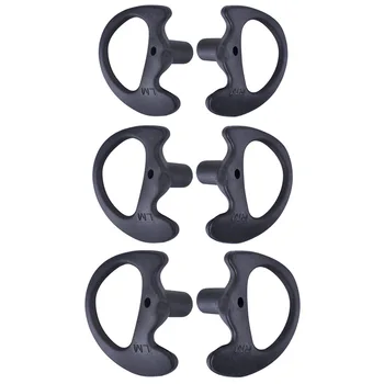 

Universal Replacement Soft Silicone Open Ear Insert Earmould for Two Way Radio Coil Tube o Kits UV-5R UV-B6 BF-888S UV-B5 (l