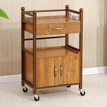 

Beauty cart European style three-layer drawer beauty salon manicure hair care trolley tool cart foot therapy store shelf