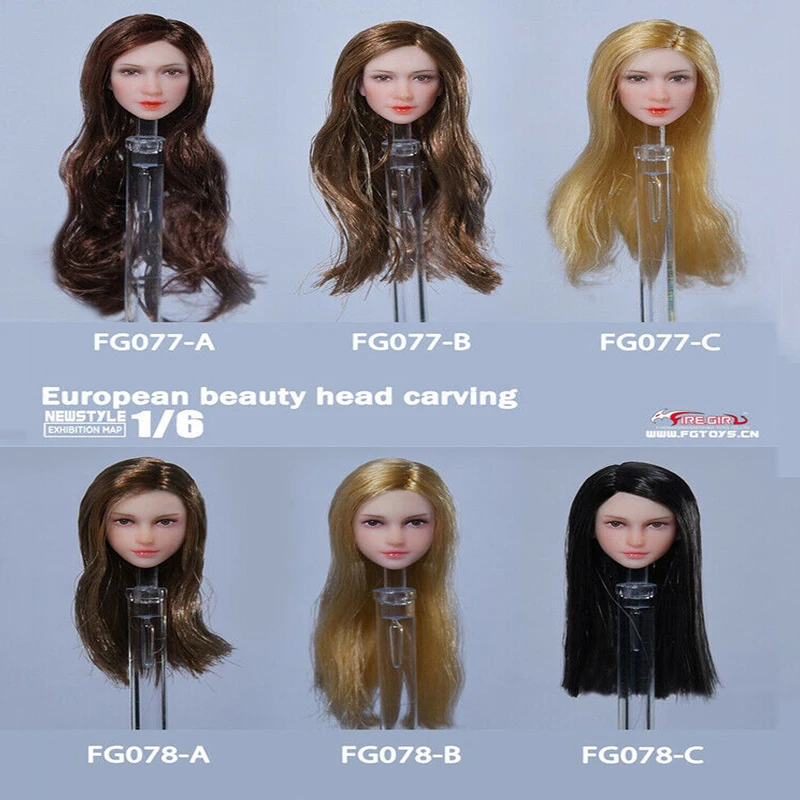 

Fire Girl Toys 1/12 FG077 Europe Sculpt Sweet Girl Head Sculpt Fit 6'' PH TBL Action Figure Body Toy