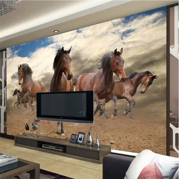 

mural papel de parede para quarto Custom wallpaper 3D Stereo Pentium Pepsi Horse TV Wall Background papel pintado