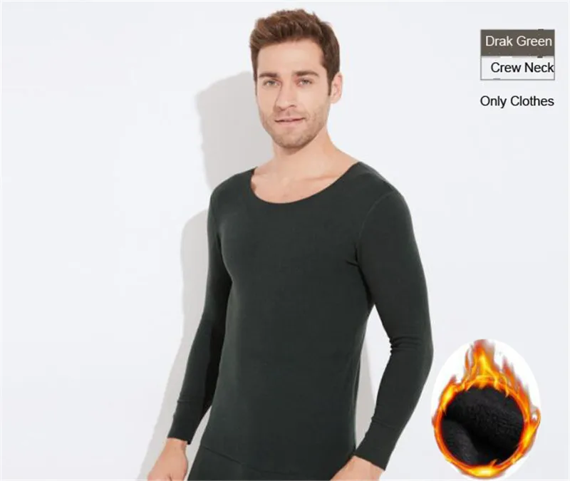 Crew Neck Clothes 9 Новые мужские мотоциклетные штаны Dralon термобелье уличные спортивные мотоциклетные лыжные зимние теплые базовые слои плотные кальсоны длинные штаны - Цвет: Crew Neck Clothes 9