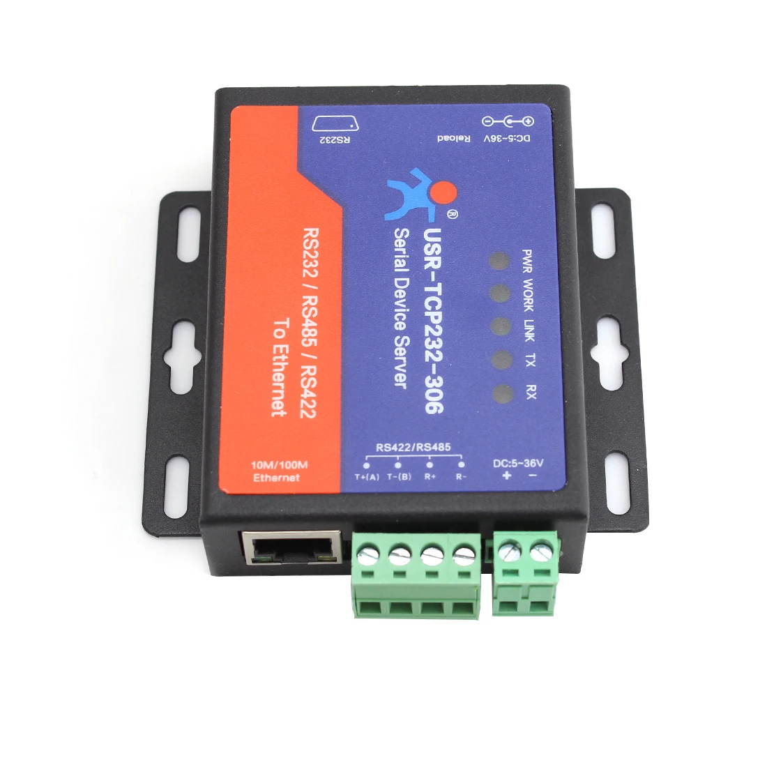 USR TCP232 306 преобразователь Ethernet RS422/RS232/RS485 серийная Поддержка DNS DHCP Buit in веб