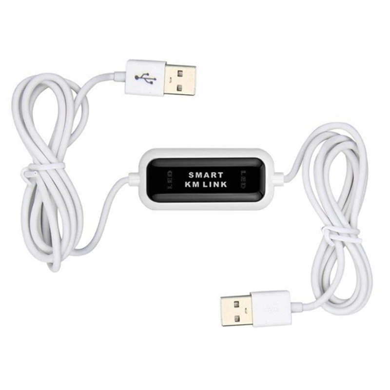 

PC to PC USB to USB Data Transfer Cable Keyboard Mouse KM Data Link Bridge Cable