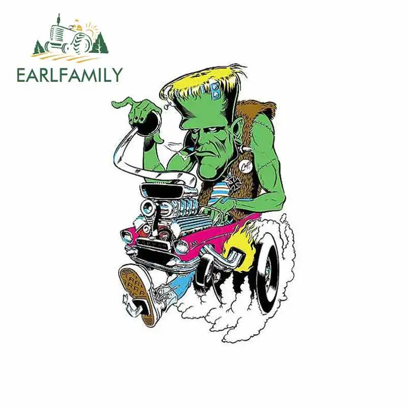 EARLFAMILY 13 см x 8 7 наклейка с монстром стержнем плакат художник курятник CP1 водонепроницаемый автомобильный
