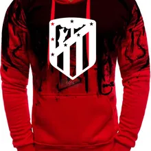 Новинка, одноцветные толстовки с капюшоном Антуана грижмана Атлетико градиентного цвета, мужские толстовки из хлопка, летние толстовки с капюшоном для скейтборда