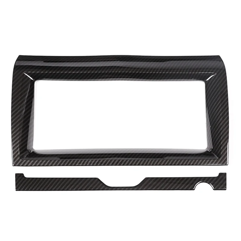 

Car Interior Navigation Frame Trim Carbon Fiber Style ABS for E-PACE E PACE 2018 2019 Accessories and Parts