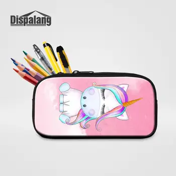

Cartoon Unicorn Print Girls Boys Pencil Case Kids Large Capacity Students Pencil Bags Pouch Cosmetic Case Office School Supplies