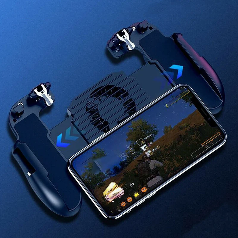  Phone Game H5 Cooler Cooling Fan Gamepad Controller Fire Hand Grip For Pubg