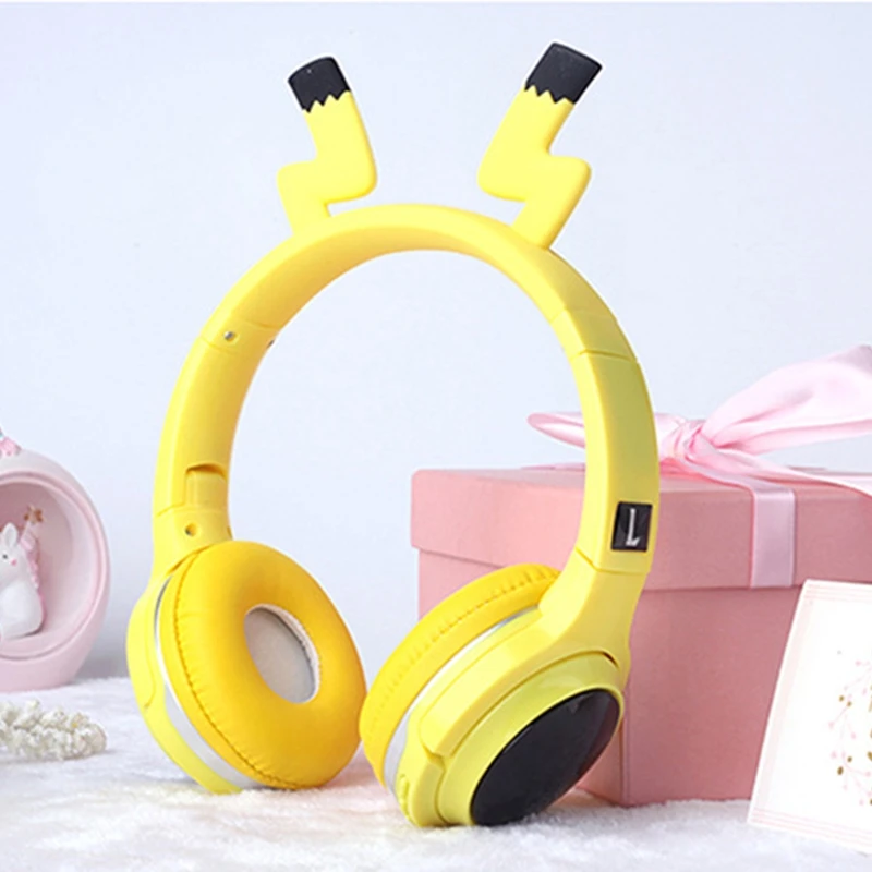 7 color LED Cartoon Wireless Bluetooth Headset Luminous Effect Headphones With Microphone Music Headphones Kids Gifts Youtuber