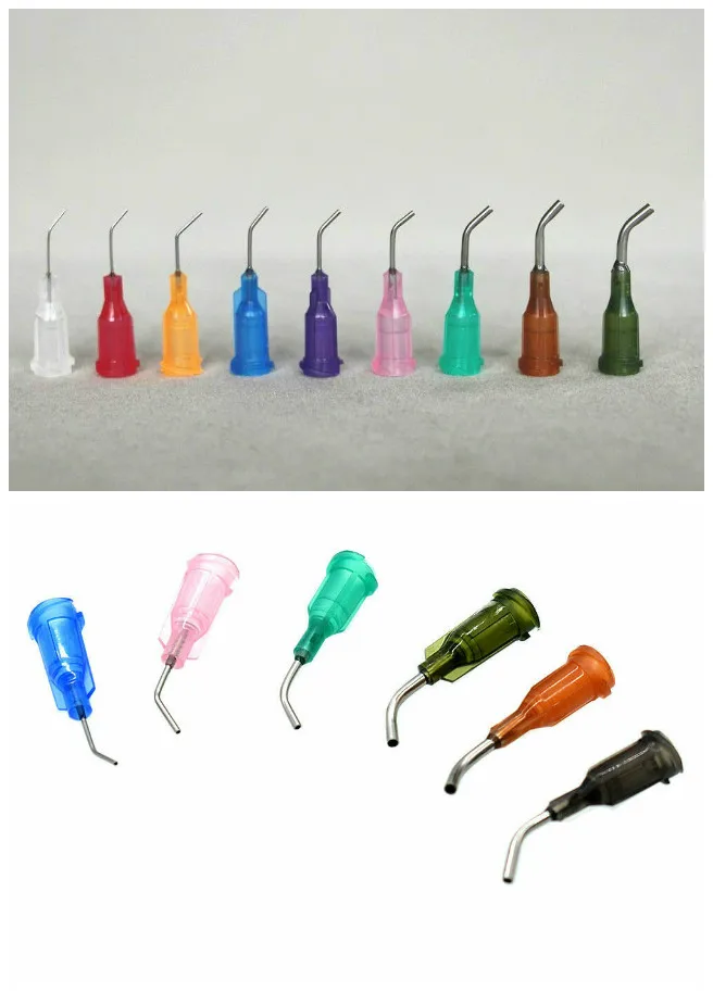 10pcs Mixed Blunt bended bent dispensing needles angled syringe needle