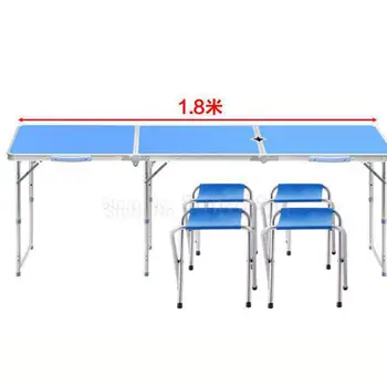 

Aluminum Alloy Stand 1.8 Meters Outdoor Folding Table Folding Table Simple Folding Portable Multi-function Table