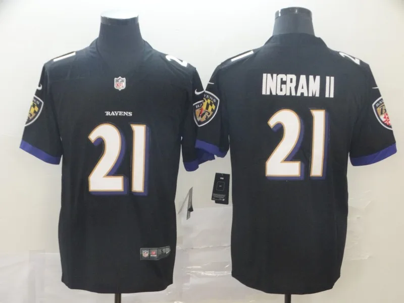Мужская майка Baltimore#21 Ravens Mark Ingram - Цвет: 1