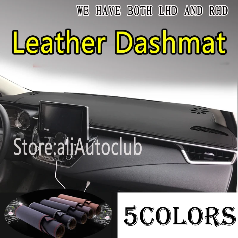 

PU Leather Dashmat Suede Dashboard Cover Pad Dash Mat Carpet Car Styling Accessories For Toyota COROLLA CROSS 2020 2021 2022