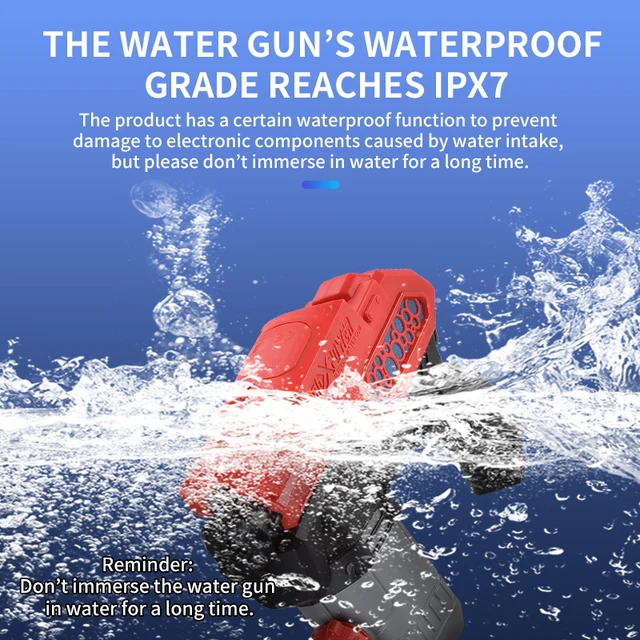 Kids electric high pressure remote spray water gun boys outdoor beach amusement park water interactive toy gift 4
