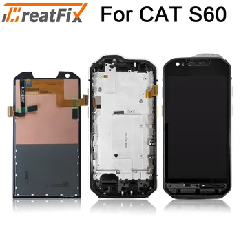 

For Caterpillar CAT S60 LCD DIsplay+ Touch Screen Digitizer Assembly with frame 100% Tested new+Free Tools