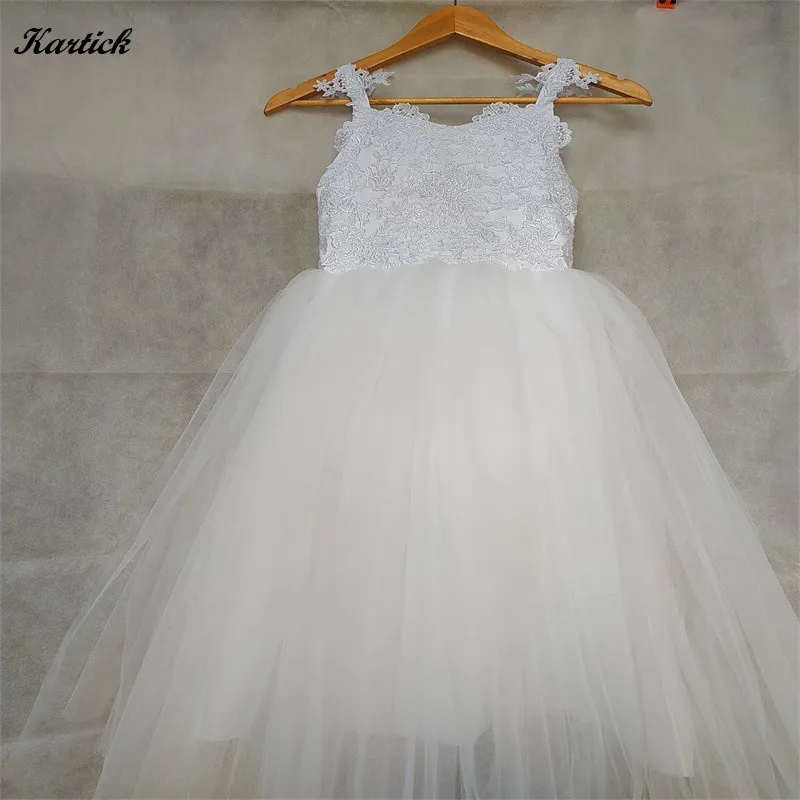 

New Flower Girl Dresses with Appliques Lovely Little Girls Kids/Child Dress for Wedding Birthday Communion Party Pageant Dress