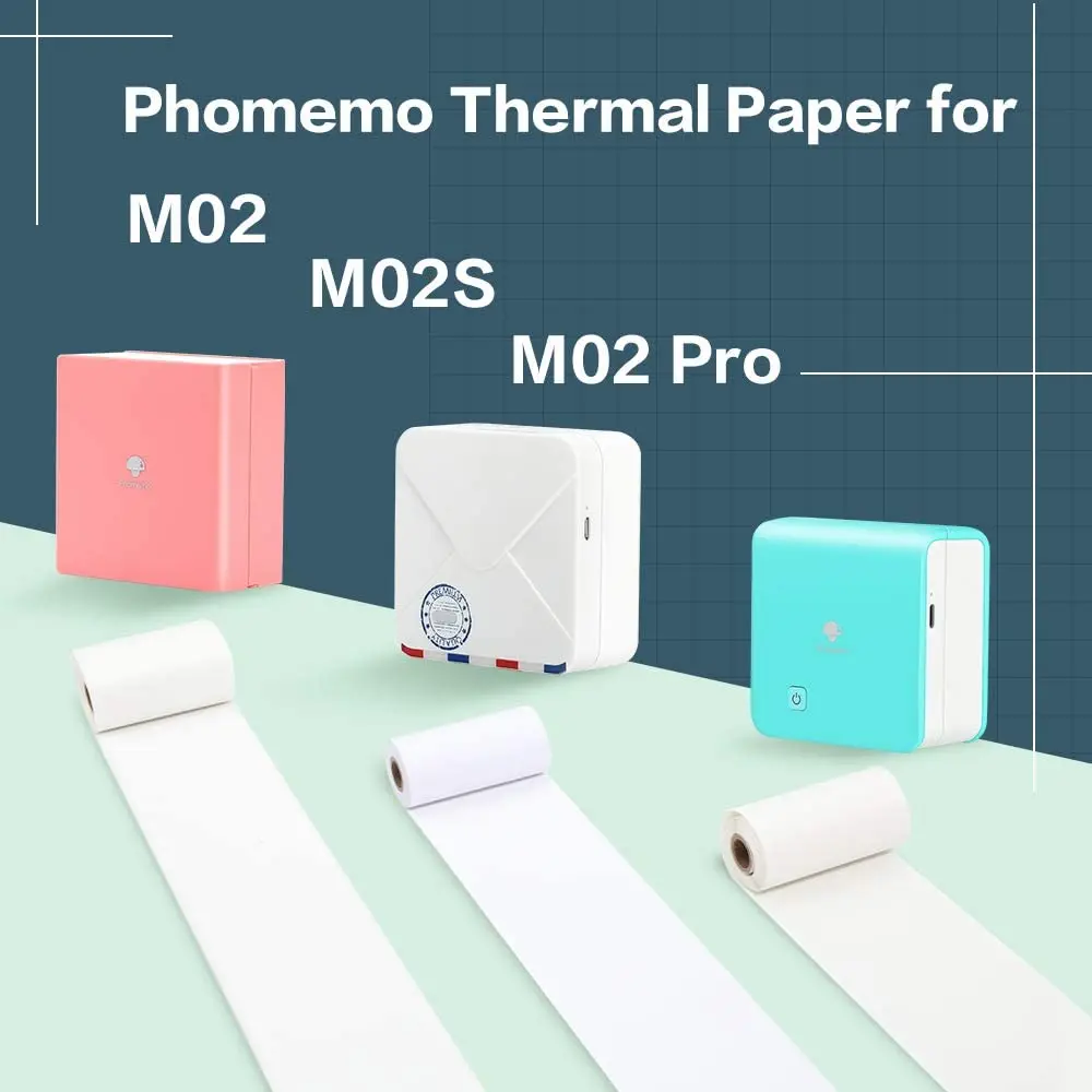 Оригинальная бежевая термобумага Phomemo для защиты глаз фотопринтера M02 Pocker 50 мм x 3