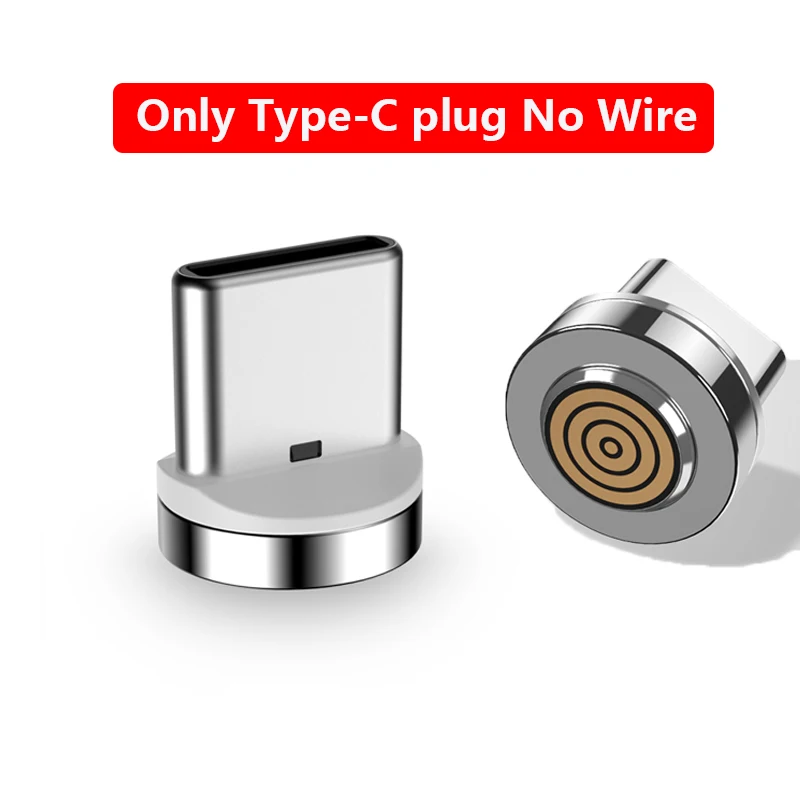 Only for Type-C Магнитный кабель 3A Micro Usb кабель для быстрой зарядки телефона Usb кабель для передачи данных type-C магнитное зарядное устройство Usb-c для iPhone huawei xiaomi - Цвет: Only for Type-C