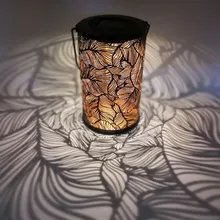 Садовое украшение на солнечных батареях Открытый водонепроницаемый металлический газон Солнечный свет декоративное освещение Солнечные гирлянды Сад Рождество для улицы