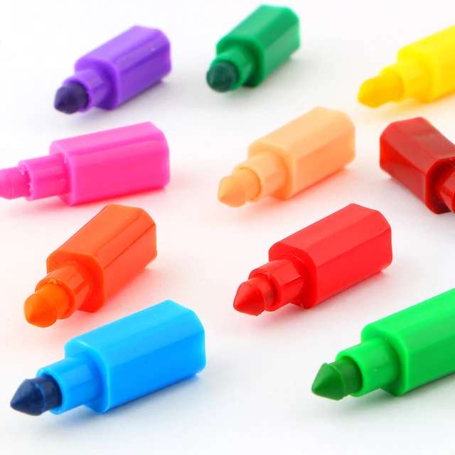 Rainbow Pencils Stackable Crayons Creative Rainbow Colored Pencils