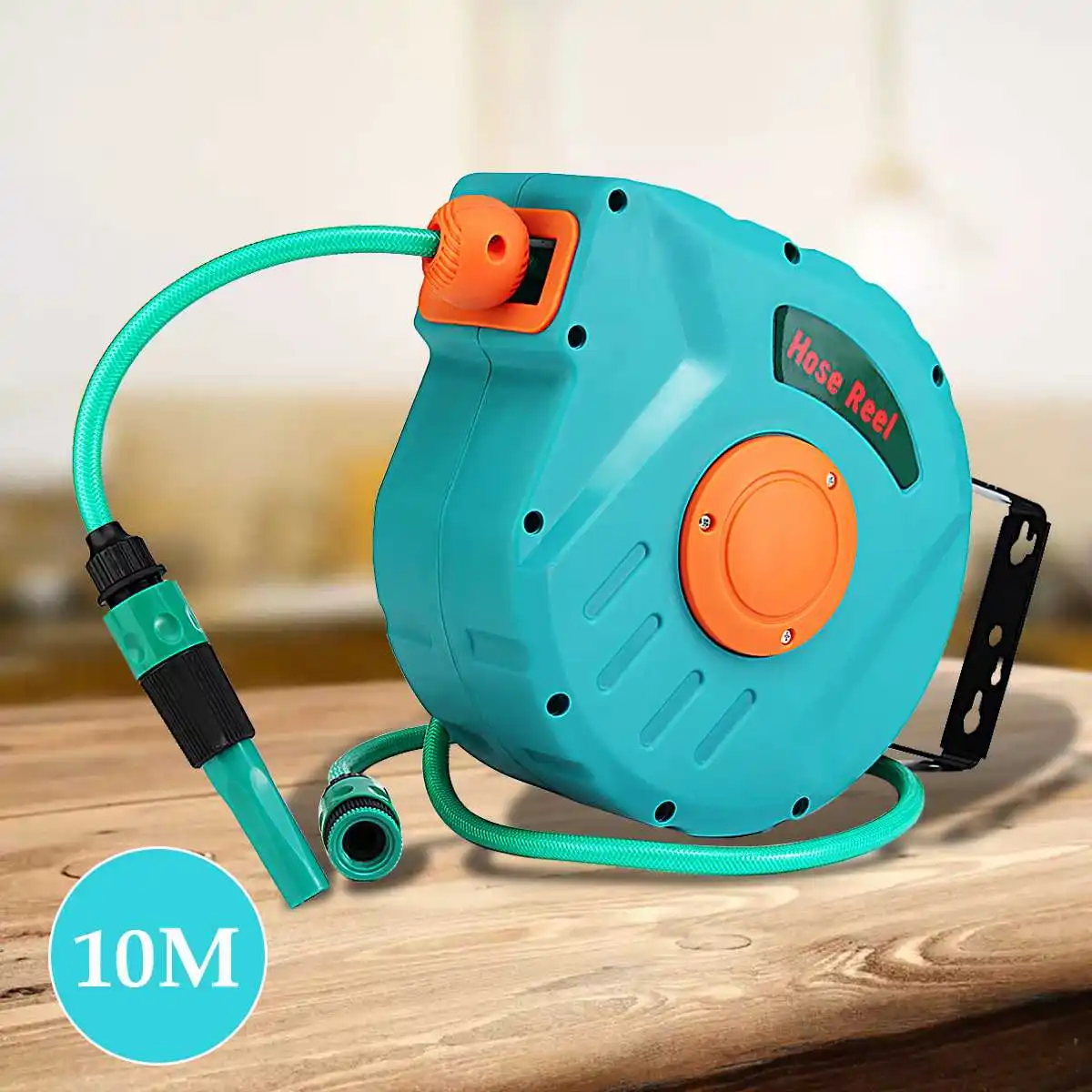 10M Retractable Reel Hose Storage Spray Auto Rewind Garden Water Hose Reel Tool Universal Car Washer Flexible Garden Air Hose 10M Retractable Reel Hose Storage Spray Auto Rewind Garden Water Hose Reel Tool Universal Car Washer Flexible Garden Air Hose