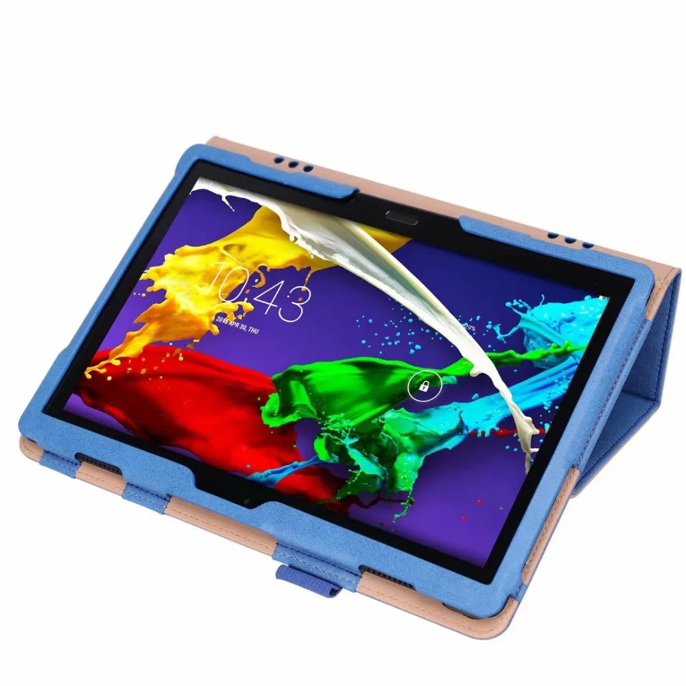 Модный чехол-подставка из искусственной кожи для планшета lenovo Tab P10 TB-X705L TB-X705F, 10,1 дюймов, чехол-подставка с узором+ ручка