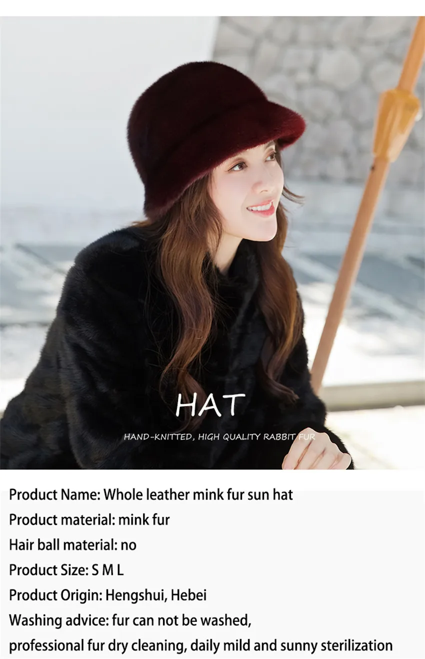 Горячая качество изготовления новые продукты полный спектр норки мех шляпа Дамы из теплых шапок разные цвета доступны