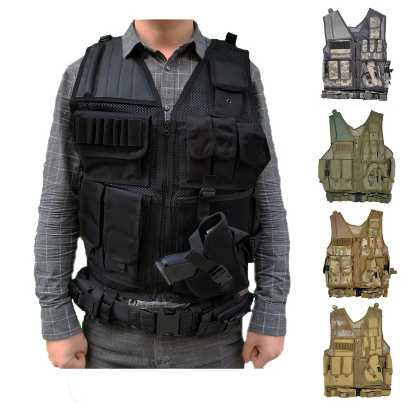 

Hunting Vest Tactical Vest Multi-pocket SWAT Army CS Camping Hiking Accessories
