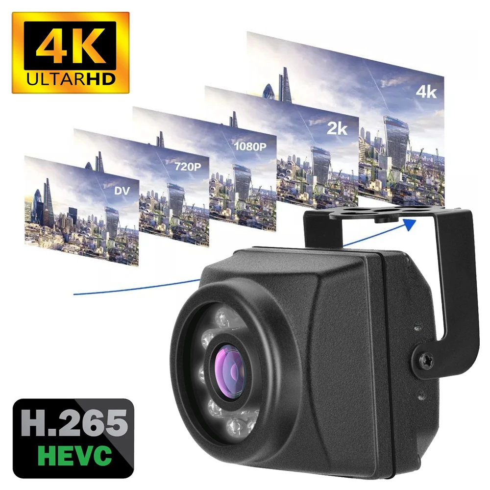 2160P 4K 4 МП 5 Мп 3 IP66 Водонепроницаемая камера ночного видения IR-Cut 940 нм миниатюрная