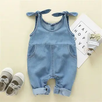 

Baby Spring Autumn Fashion Newborn Baby Boy Baby Girl Clothes Denim Romper Jumpsuit Outfit Set Overall