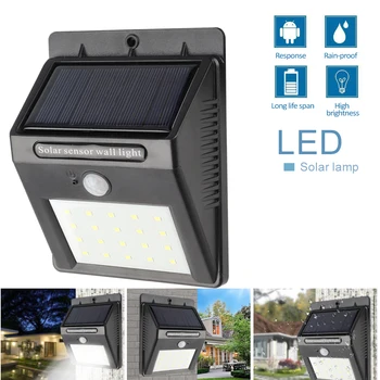 

IP65 Solar Light Outdoors outside light PIR Motion Sensor Lamp Sunlight For Courtyard Garden Patio Wall Fence